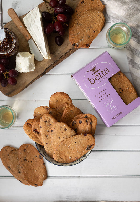 Betta Bakes Currant Fennel Crisps